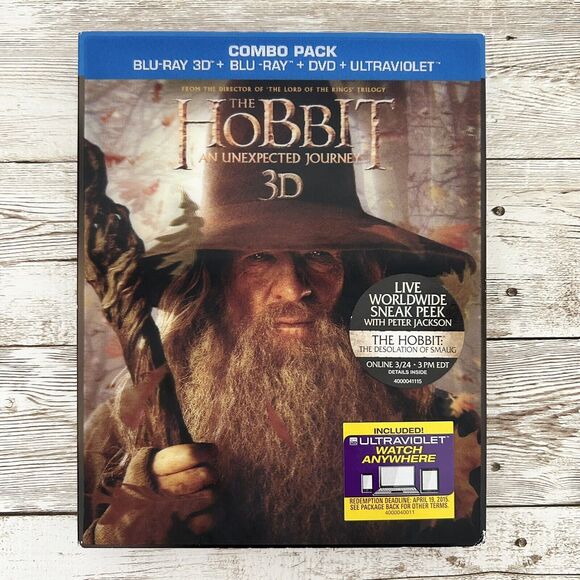 4/$25 The Hobbit: An Unexpected Journey (Blu-ray Disc, 2013, 4-Disc Set - Picture 2 of 6